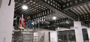 郴州一商场梁，楼板碳纤维加固施工